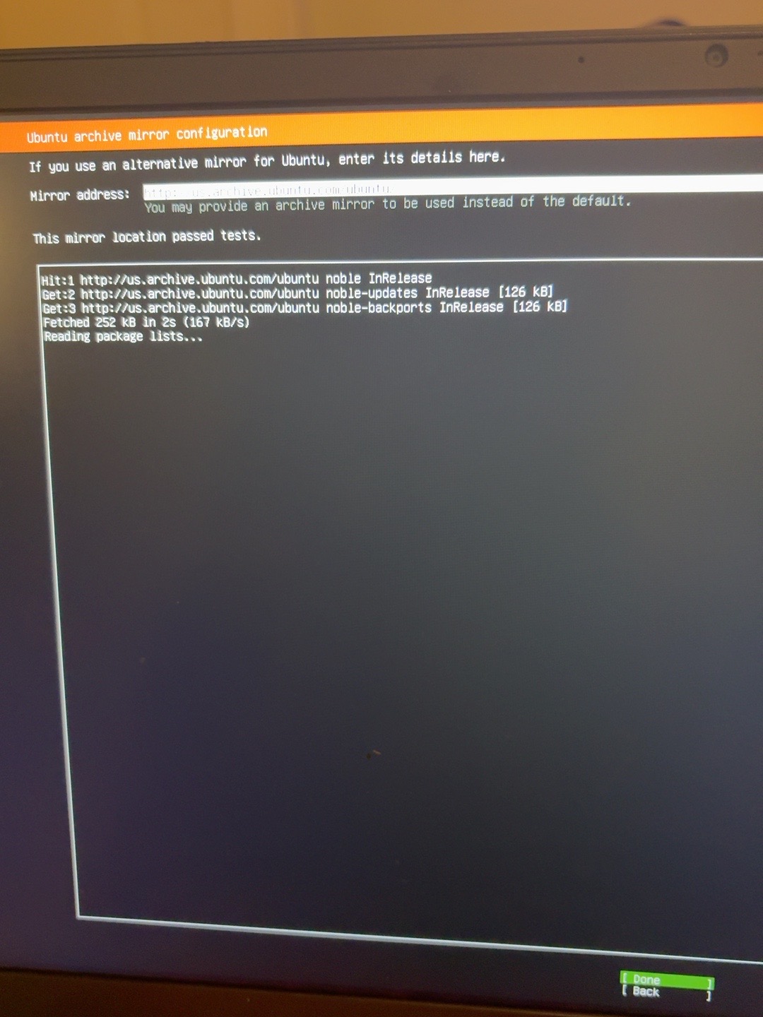 图 8：Ubuntu 镜像源测试通过